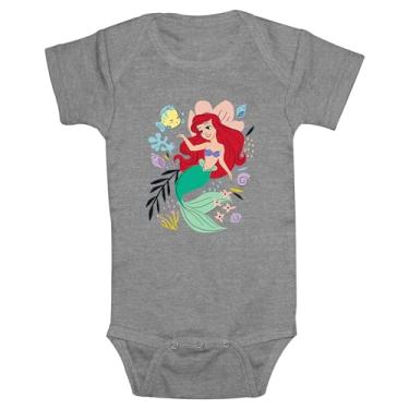 Imagem de Disney Macacão infantil A Pequena Sereia Ariel e Linguado Submarino, Urze atlético, 24M