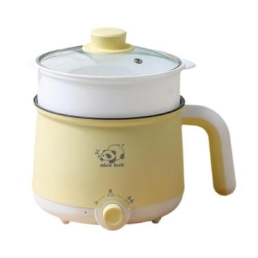 Imagem de Ioensy Panela elétrica de arroz multifuncional, 2 engrenagens, mini panela de viagem, panela raman para ovos, sopa, macarrão, mingau, cozinhar, Vaporizador