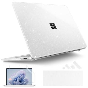 Imagem de Tuiklol Capa fina para laptop Microsoft Surface de 13,9 polegadas 7ª edição 2024 para laptop de 13,8 polegadas Modelo: 2036 com capa rígida de plástico + plugue de poeira + protetor de tela + capa de