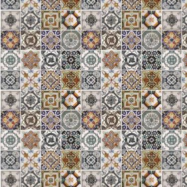 Imagem de Papel Parede Azulejo Português Autocolante Cozinha Banheiro