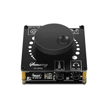 Imagem de Vislone Módulo de placa amplificador de áudio digital BT 5.1 de 2 canais, ajuste de tom alto e baixo, suporte de controle de aplicativo de celular AUX 3,5 mm áudio U disk entrada de placa de som