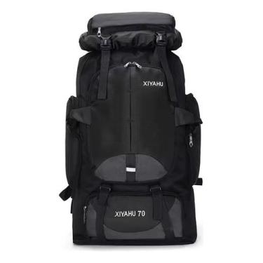 Imagem de Mochila Cargueira Camping Travessia Trilha Impermeável 80l, Preto