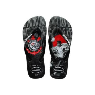 Imagem de Chinelo Havaianas Top Corinthians Oficial Times Original Unissex Infan