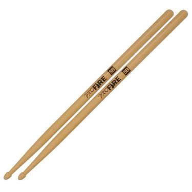 Imagem de Kit Com 2 Pares de Baqueta Spanking Pro Fire 5B Marfim Ponta Madeira