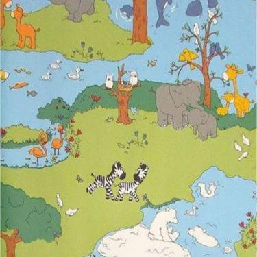 Imagem de Papel De Parede Safari Friends Infantil Colorido Sf6206