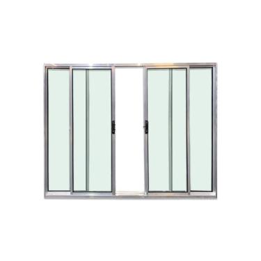 Imagem de Janela 4 Folhas 120X120 Alumínio Brilhante Linha Esmeralda - Brecorimo