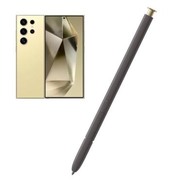 Imagem de Caneta de substituição para Galaxy S24 Ultra S, compatível com Samsung Galaxy S24 Ultra, S24 Stylus Pen para Galaxy S24 Ultra Touch S, versão dos EUA, EJ-PS928BYEGUS, sem Bluetooth (ouro amarelo)