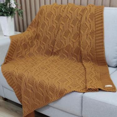 Imagem de Manta Trico Decorativa Sofa 120x150cm Usufruto Tricot cod001 Cor:LINHAÇA