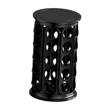 Imagem de ＫＬＫＣＭＳ Countador de cozinha de suporte de café rotativo, rack de armazenamento de cápsula de café versátil para escritório, balcão de , Preto