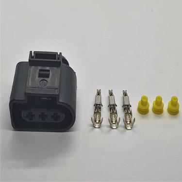 Imagem de Kit Conector Femea 3 vias Sensor Rotação AP FLEX VW - Motor EA 111 - P