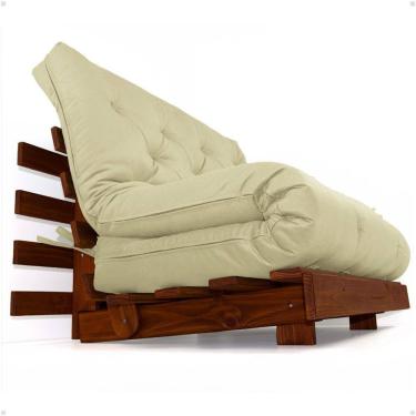 Imagem de Sofá Cama Casal Futon Tokio D33 Madeira Maciça Cor Mel Ii