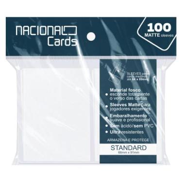 Imagem de Sleeve Matte Standard Branco - Nacional Cards