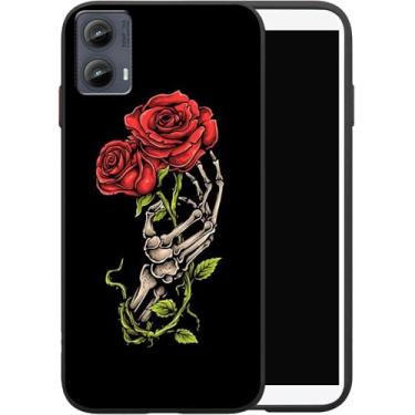 Imagem de B-wishy Capa de telefone compatível com Motorola Moto G Power 5G 2024 com estampa de flores florais, fina e macia TPU à prova de choque para adultos mulheres e meninas para Moto G Power 5G 2024