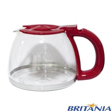 Imagem de Jarra de vidro da cafeteira britânia cp30 inox vermelho  original - BR