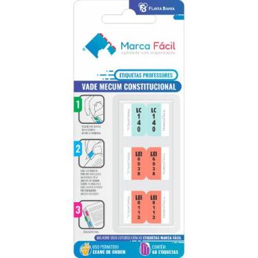 Imagem de Etiquetas Vade Mecum Constitucional Flávia Bahia - Marca Fácil