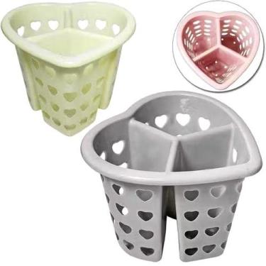 Imagem de Escorredor de talher coração plástico - Cosy