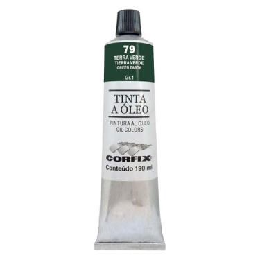 Imagem de Tinta a Óleo Corfix 190ml Bisnaga Gr1 Terra Verde 79, 079 - TERRA VERD