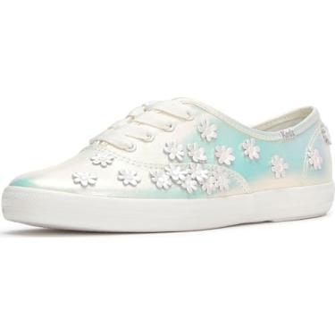 Imagem de Keds Tênis feminino Champion Seasonal Fashion, Lona branca neve/iridescente, 40