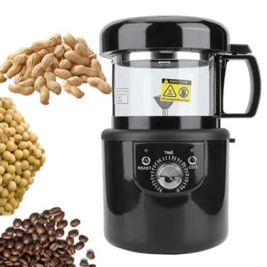 Imagem de Torradeira de café 2 em 1 para torrar e friar, torradeira de café de 1400 W, torradeira de grãos de café de 500 g máquina elétrica para assar café para sésamo, soja, amendoim, chá, várias nozes