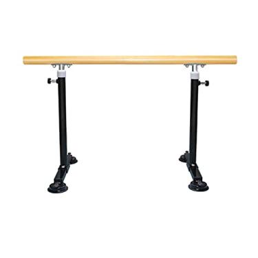 Imagem de Bastão de dança ajustável, barra de balé portátil independente com pé antiderrapante, equipamento de barra de balé individual para exercício de alongamento (cor: Branco, tamanho: 1,5 m) (preto 1,5