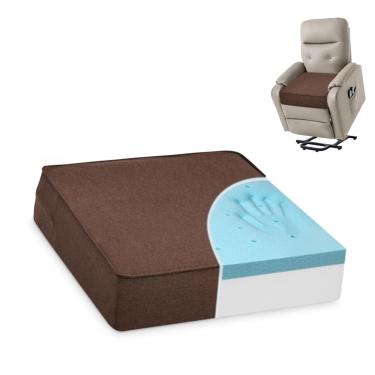 Imagem de Almofada reclinável Shinnwa Gel Memory Foam Extra Large Caramel