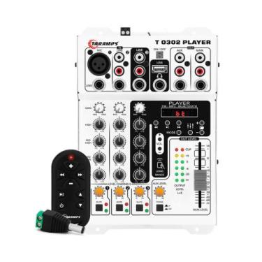 Imagem de Mesa de Som Automotivo / Som Ambiente T 0302 Player 3 Canais Taramps -