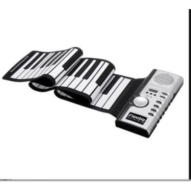 Imagem de Teclado 61 Teclas Flexível Portátil Usb Midi Roll-up Piano - FLEXIMUSI