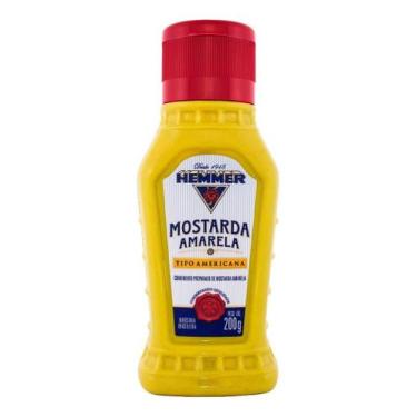 Imagem de Kit c/ 4 Mostarda Amarela Hemmer 200g
