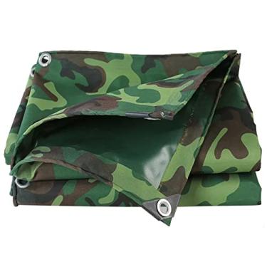 Imagem de Lona camuflada impermeável capa de lona resistente camuflagem com ilhós, tenda de dossel para móveis de caravana 1,5 x 2 m 1,5 x 3 m 0,75 mm de espessura (tamanho: 1 x 3 m)
