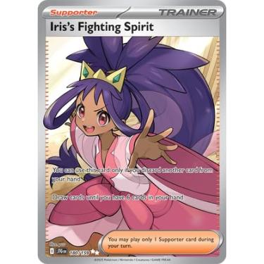 Imagem de Pokemon - Iris’s Fighting Spirit 180/159 – Journey Together – Full Art Ultra Rare – Foil Single Card