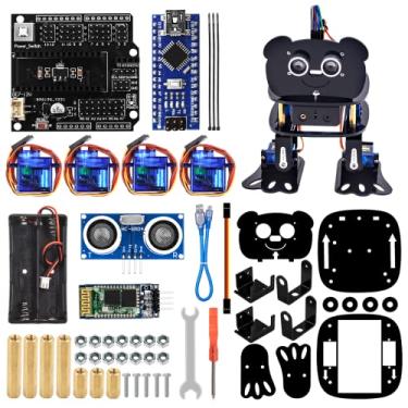 Imagem de LAFVIN DIY 4-DOF Panda Robot Kit Programmable Dancing Robot Kit Support Android APP Control Compatible with Arduino IDE