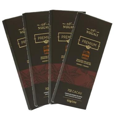 Imagem de Kit Barra de Chocolate Amargo 70% – Nugali – 4 unidades de 100g