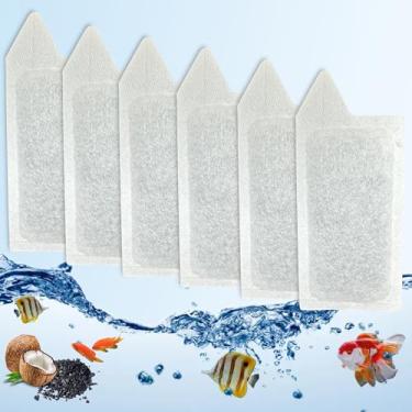 Imagem de Cartuchos de substituição de tamanho pequeno para filtro de tanques de peixes pequenos Tetra Whisper; cartuchos de filtro recarregados tamanho P para kits de aquário kit de tanque de peixes Betta de 3