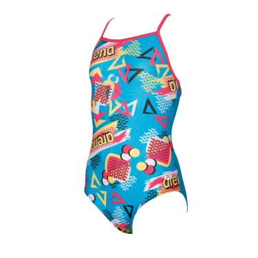 Imagem de arena Maio Maxfit Candy Infantil Azul Turquesa e Vermelho Fluorescente Tam 12-13