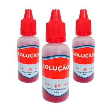 Imagem de Kit 3x Reagente Medição Teste PH - Vermelho de Fenol - Aquality