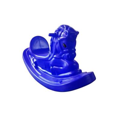 Imagem de Gangorra cavalinho infantil azul - PLAYTOYKIDS