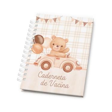 Imagem de Caderneta de Vacinação do Bebê Atualizada – Modelo SUS com Capa Dura para Menino – Registro de Vacinas, Saúde e Crescimento Infantil – Tema Ursinho Vintage