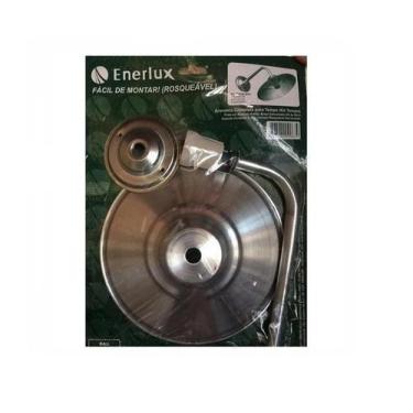 Imagem de Arandela Kit C/Braço Curvo Tempo 100W Área Externa Parede - Enerlux