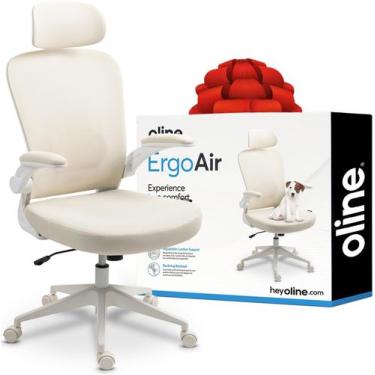 Imagem de Cadeira de escritório Oline ErgoAir Ergonômica Ajustável Lombar Bege
