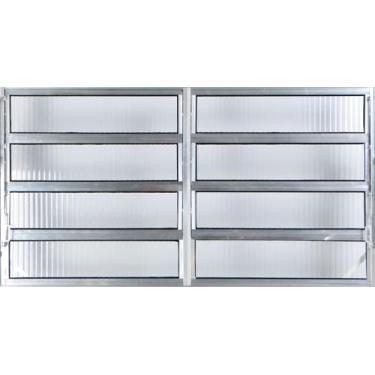 Imagem de Janela Basculante de Alumínio Duplo 0,80 X 1,50 Linha All Modular Cor 