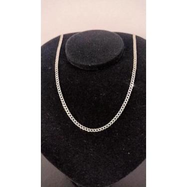 Imagem de Corrente masculina escamada - 60cm 4mm - Prata 925, 8,1gramas, 60cm