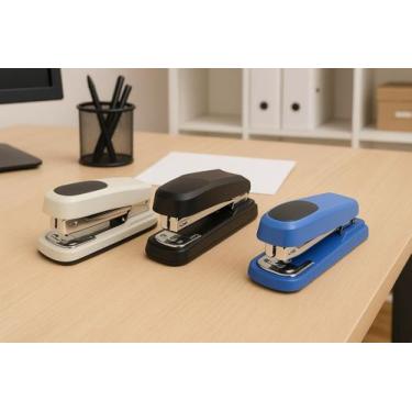 Imagem de Grampeador De Metal Para Até 20 Folhas Lelong LE-6003, Azul