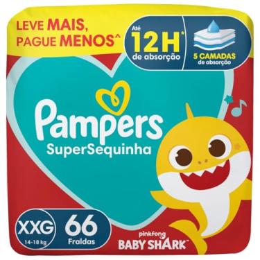 Imagem de Fralda Pampers Supersequinha Tamanho XXG 66 Unidades