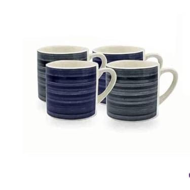 Imagem de Conjunto Xícaras Café 4 Peças Cerâmica Sintra 90ml