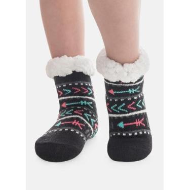 Imagem de Meia Botinha Tricô Antiderrapante Menina Boho - Puket, 22 A 25