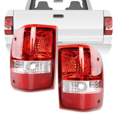Imagem de Luzes traseiras, compatíveis com lâmpadas traseiras Ford Ranger 06-11, substitui 6L5Z 13405 AA 6L5Z 13404 A FO2818121 FO2819111 traseira esquerda do motorista lado do passageiro par de lanternas