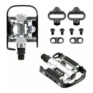 Imagem de Pedal Bike Sapatilha Clip Plataforma Wellgo Wpd C002   Tacos