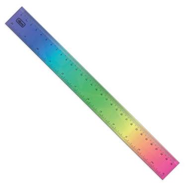 Imagem de Tilibra - Régua em Poliestireno 30 cm Degradê -, 325830