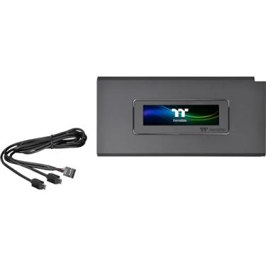 Imagem de Thermaltake Kit de painel LCD preto da série Ceres, tela LCD de 3,9 polegadas, suportado pelo software TT RGB Plus 2.0, apresenta informações em tempo real, fácil personalização, AC-064-OO1NAN-A1