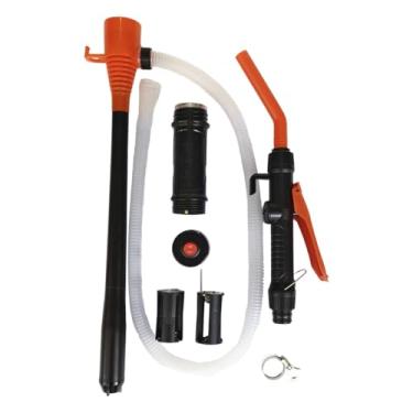 Imagem de predolo Ferramenta de troca de extrator de fluido de óleo, bomba de fluido portátil controlável, bomba de engrenagem para embreagem de barco a motor, óleo, Branco, Laranja